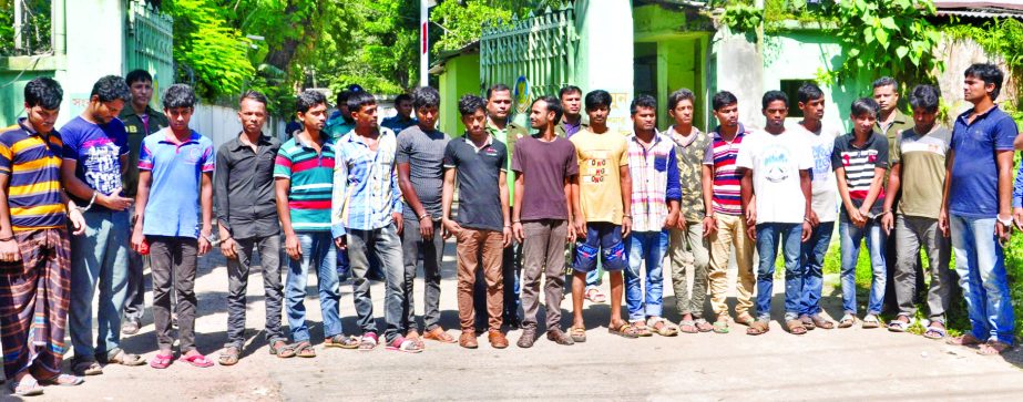 DB Police arrested 19 members of 'dope gang' from different areas in city on Thursday.