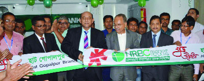 JHENAIDAH: Engineer Farashat Ali, Chairman, NRB Commercial Bank Ltd inaugurating a branch at Hatgoplapur Bazar in Jhenaidah recently.
