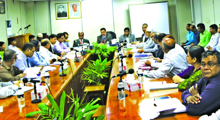 Sonali Bank Ltd arranged a view exchange meeting with its officials at bank's head office in the city recently. Obayed Ullah Al Masud, Chief Executive Officer and Managing Director, Deputy Managing Directors, General Managers and other high officials of