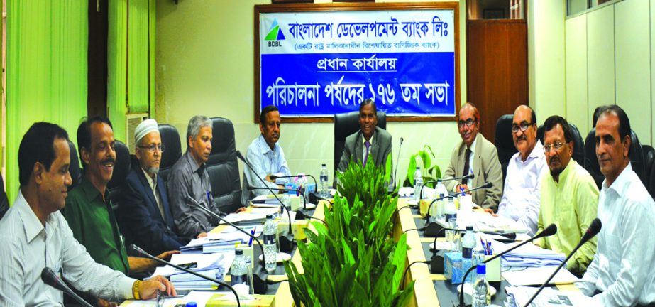 The 175th Board Meeting of Bangladesh Development Bank Limited (BDBL) was held recently in the city. Chairman of the Board of Directors Md. Yeasin Ali presided over the meeting where Managing Director Manjur Ahmed and other directors were present.