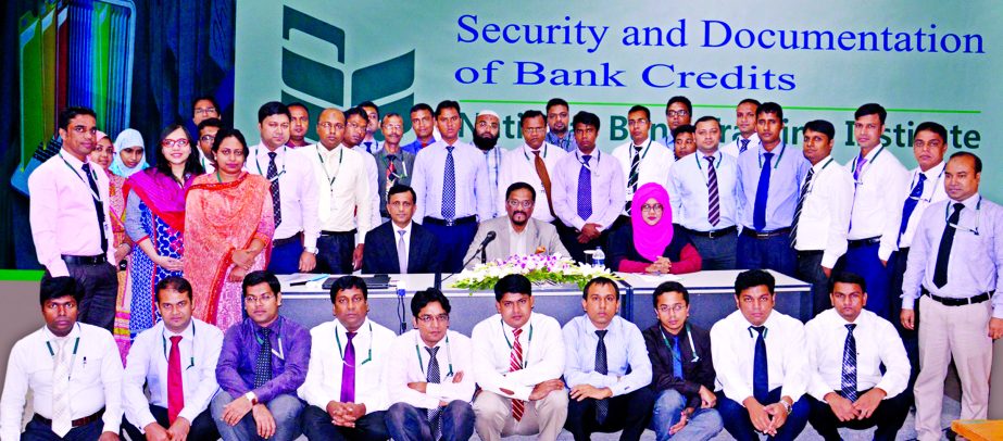 Shah Syed Abdul Bari, Deputy Managing Director and Head of Human Resources Division of National Bank Ltd, was present as Chief Guest in a short course on "Security and Documentation of Bank Credits at the banks Training Institute in the city recently. Ma