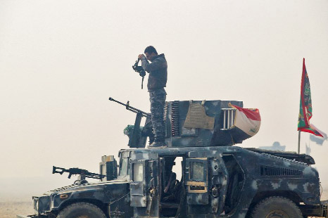 Tens of thousands of Iraqi fighters have been advancing on Mosul from the south, east and north after an offensive was launched to retake the last major Iraqi city under control of the Islamic State group.