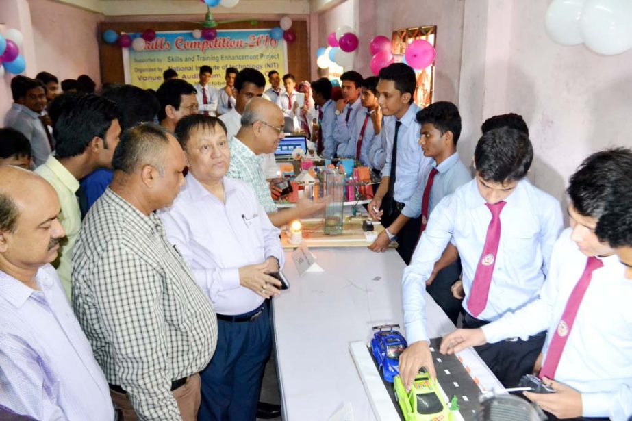 Director of Rupali Bank and former president of Chittagong Press Club Abu Sufian, USTC Vice-Chancellor Prof.Dr Probad Chandra Barua, Director of Atomic Energy Center, Chittagong Dr Masud Kamal,were present in the Innovation Fair on "Skill -Competition-2