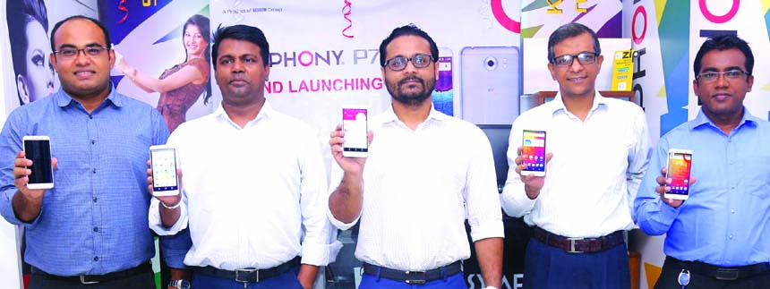 Symphony has launched a new smartphone named "Symphony P7" into the market on Tuesday. Rezwanul Hoque, Senior Director of Edison Group, Ashraful Haque, Marketing Director, ManagerM A Hanif, National Sales Manager were present at the launching of the sma