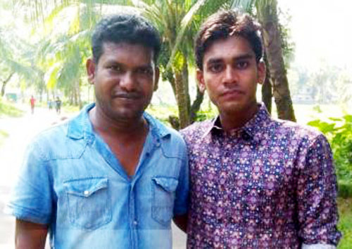 Miraz (R) with his coach Al Mahmud