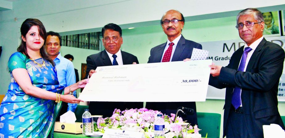 Fazle Kabir, Governor of Bangladesh Bank recently inaugurated the "MBM Day" at the BIBM Auditorium in the City. Ahmed Kamal Khan Chowdhury, Managing Director of Prime Bank Ltd and Dr Taufiq Ahmed Chowdhury, Director General of BIBM were also present on