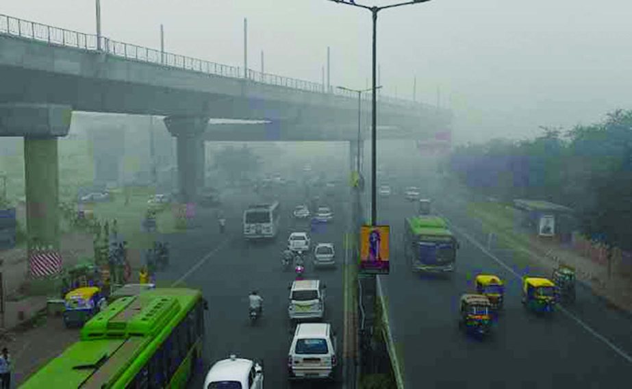 Vehicles and coal-fired power plants add to Delhi's pollution.