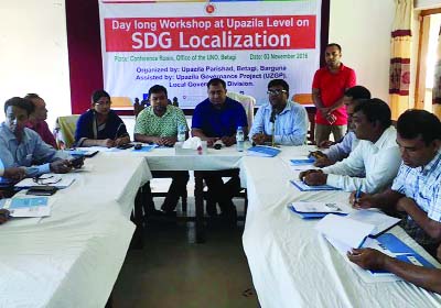 BETAGI(Barguna): A workshop on localisation was held in Betagi organised by Betagi Upazila Parishad and Local Government Department at UNO's Conference Room recently.