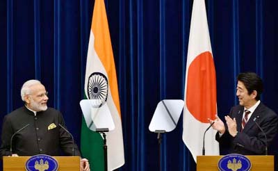 India and Japan urged parties involved in South China Sea must not resort to "threat or use of force""."