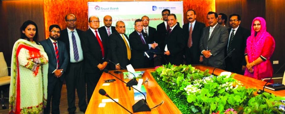 ICB Islamic Bank (ICBIBL) has recently launched the RIA Remittance Service as a sub-agent in association with Trust Bank Ltd (TBL). Agreement signing ceremony was held at TBL head office in the city. Muhammad Shafiq Bin Abdullah, MD and CEO of ICB Islamic