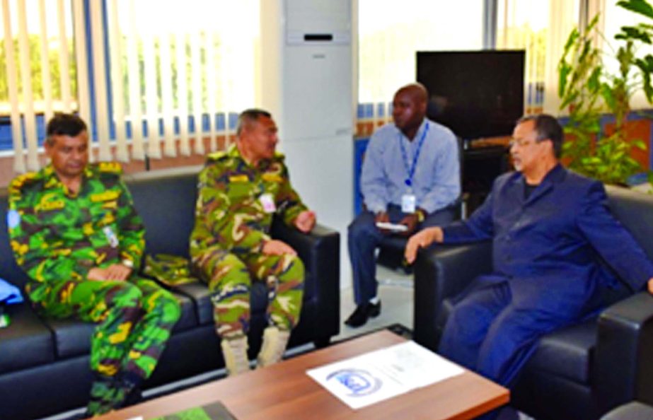 Master General of Ordnance of the Army Major General Abdus Salam Khan recently paid a courtesy call on high officials of the UN Peacekeeping Mission in Mali.