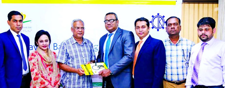 Md Khorshed Anowar, Head of Direct Business, Eastern Bank Ltd and Md Mostafizur Rahman, Group General Manager of TK Group signed a payroll banking agreement in the city recently. High officials of both organizations were present.