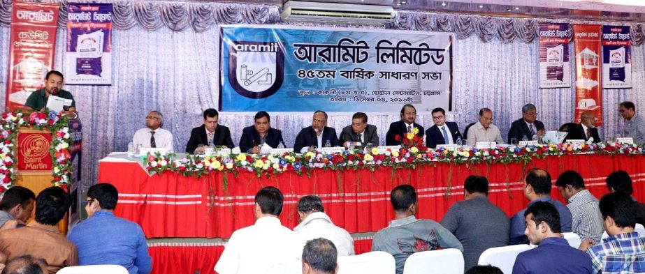 The 20th Annual General Meeting (AGM) of Aramit Cement Limited was held at Kalurghat Heavy Industrial Estate, Chittagong on Sunday.