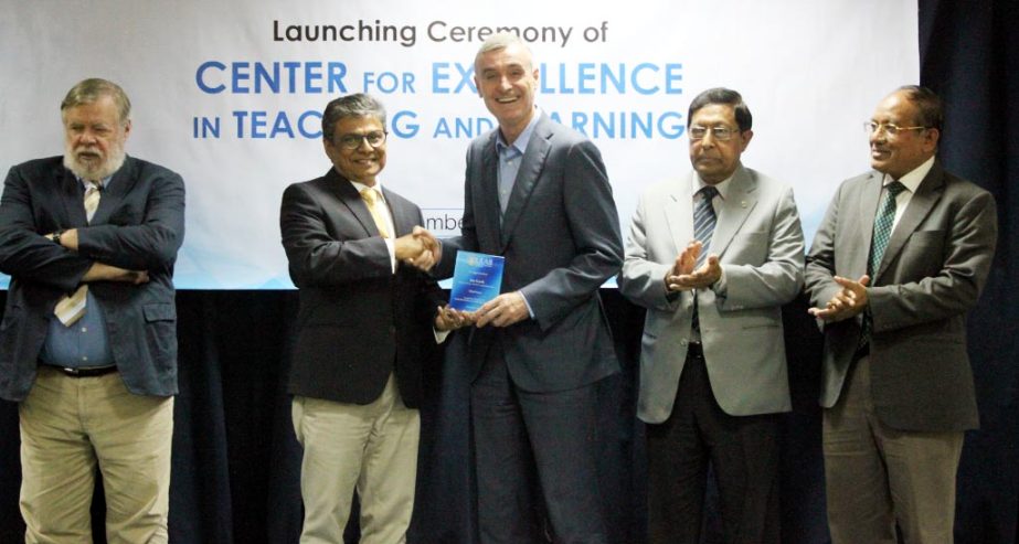 A view of the launching ceremony of Center for 'Excellence in Teaching and Learning' at ULAB in the city recently.