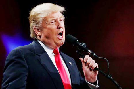 US President-elect Donald Trump speaks at the USA Thank You Tour event at the Iowa Events Center in Des Moines, Iowa, US on Thursday.