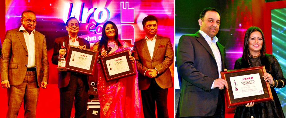 Eminent journalist and editor of Bengali daily Samakal Golam Sarwar and prominent singer Baby Nazneen are honoured with life-time achievement awards for their contribution to the relevant fields at a function jointly organized by Cultural Journalists Foru