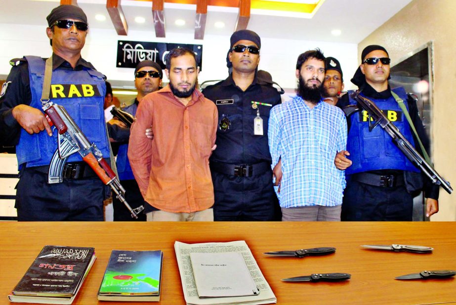 Two JMB activists belongs to Sarwar-Tamim group were arrested by RAB-4 with some local weapons and Jehadi books from city's Pallabi area on Tuesday.