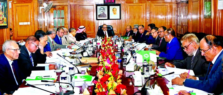 Engr. Mustafa Anwar, Chairman, Islami Bank Bangladesh Limited presided over it's a Board of Directors Meeting at the banks head office on Thursday. Mohammad Abdul Mannan, Managing Director and local and foreign Directors of the bank were present in the m