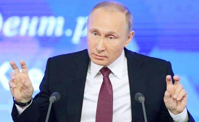 Vladimir Putin said he hoped to discuss the normalization of Russia-US ties.