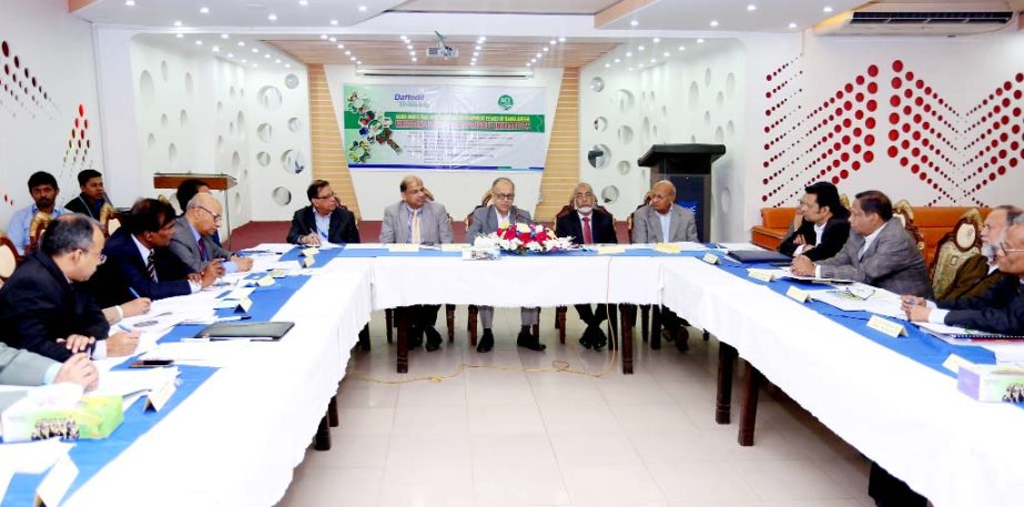 Prof Abdul Mannan, Chairman, University Grants Commission of Bangladesh speaking as the chief guest at a national workshop on "Agro-Industrial Research and Development Issues of Bangladesh: Bridging Public and Private Initiatives" jointly organized by I