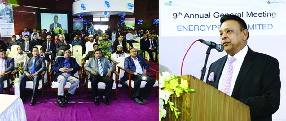 The 9th Annual General Meeting of Energyprima Limited (EPL) held Recently at the Company's 50 MW Power Plant Project, Shahjibazar, Hobigonj. The meeting was presided over by the shareholder of the company Kamaluddin Ahmed and attended by the Managing Dir