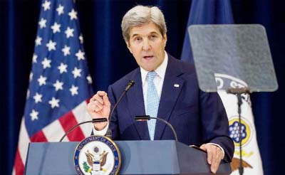 John Kerry warned that Israel's building of settlements was endangering Middle East peace.