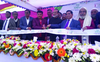 JAMALPUR: Md Mahabubul Haq Chisty, Chairman, the Farmers Bank Ltd inaugurating its branch at Shamganj Kalibari Bazar at Madarganj recently.