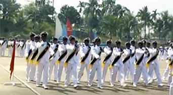 The graduation parade and course conclusion drill of the 51st batch of Bangladesh Marine Academy held at Academy Parade Ground in Chittagong on Saturday.