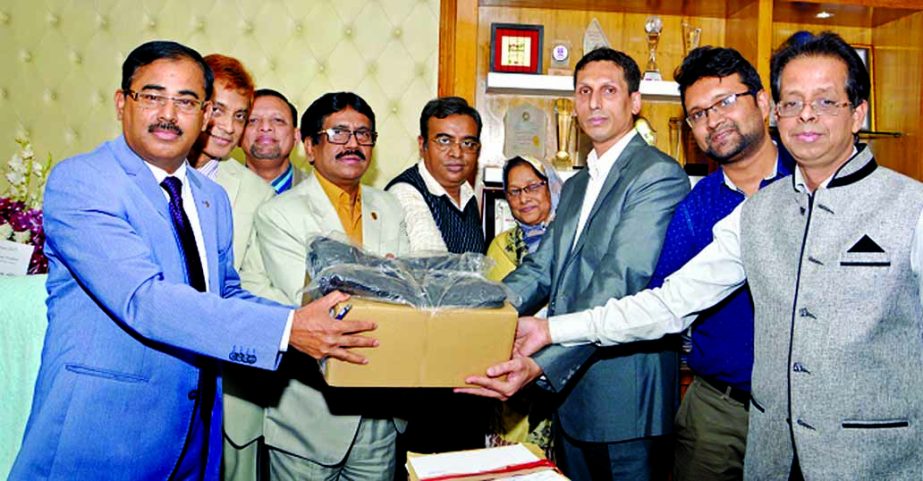 Md. Ataur Rahman Prodhan Managing Director and CEO of Rupali Bank Ltd handed over a multimedia projector under CSR for the student of Department of Communication and Journalism, University of Chittagong recently. General Manager Abdul Majid Sheikh includi