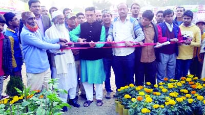 MYMENSINGH: Ekramul Huq Titu, Mayor, Mymensingh Pourashava inaugurating 15-day long Flower Fair at Town Hall premises organised by Mymensingh Nursery Owners' Association on Friday.