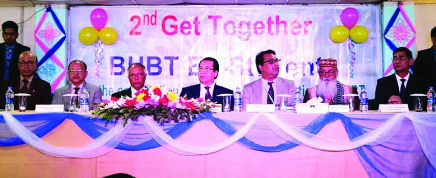 Chairman of the Board of Trustees of Bangladesh University of Business and Technology (BUBT) AFM Sarwar Kamal, among others, at the inaugural ceremony of a programme of BUBT Alumni Association on its Rupnagar campus on Friday.