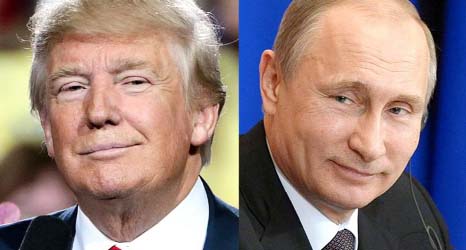 US President Elect Donald Trump and Russian President Vladimir Putin.