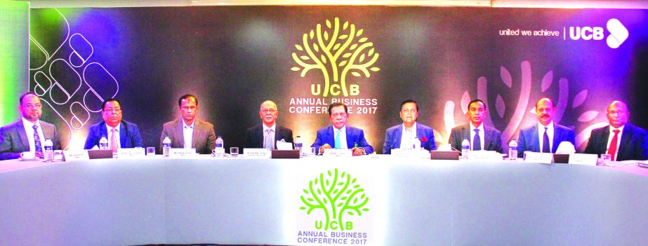 M A Sabur, Chairman of United Commercial Bank Limited presided over its Annual Business Conference-2017 at a hotel in Habigonj recently. Muhammed Ali, Managing Director, Akhter Matin Chaudhury, Independent Director and Chairman of Audit Committee, Shabbir