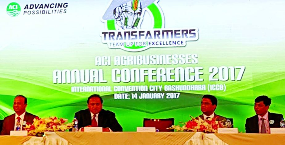 Dr Arif Dawla, Managing Director of ACI Ltd, presides over the Annual Conference-2017 of ACI Agribusiness in the city on Saturday. Dr Fah Ansari, Executive Director of the company also spoken in the occasion.