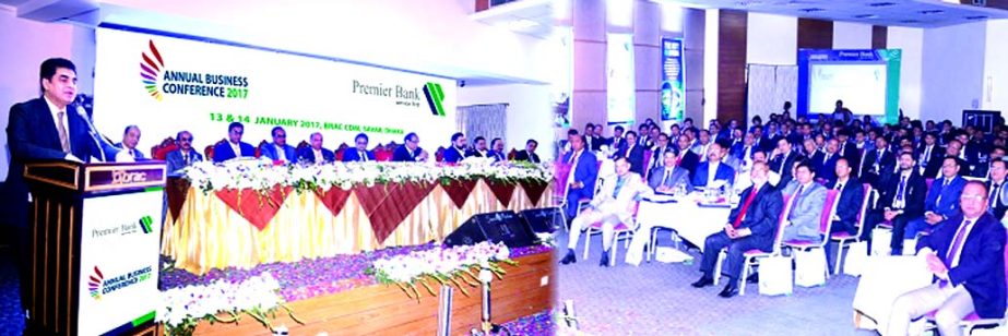 Dr HBM Iqbal, Chairman of Premier Bank Ltd inaugurated its Annual Business Conference-2017 at BRAC CDM in Savar recently. Mohammad Imran Iqbal, Vice Chairman, Abdus Salam Murshedy, Director, Khondker Fazle Rashid and Managing Director of the bank were pr