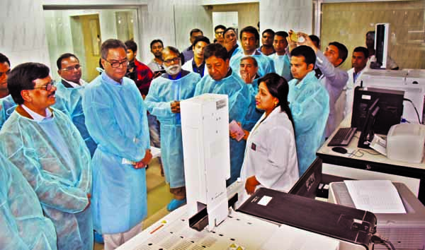 Public Administration Minister Syed Ashraful Islam visited different projects of the Designated Reference Institute for Chemical Measurements of Bangladesh Council for Science and Industrial Research at its conference room in the city on Tuesday.