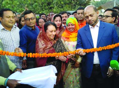 JESSORE: State Minister for Public Administration Ismat Ara Sadek inaugurating the seven day-long Madhu Mela at Keshobpur Upazila as Chief Guest on Saturday.