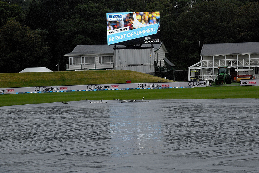 Third day's play of 2nd Test between New Zealand and Bangladesh at Christchurch washed out on Sunday.