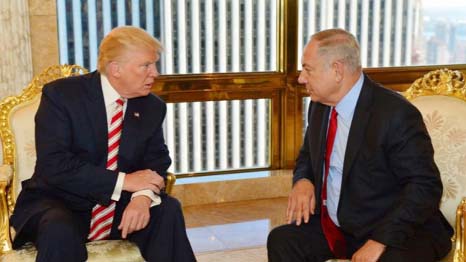 US President Donald Trump and Israel's PM agreed to address threats posed by Iran.