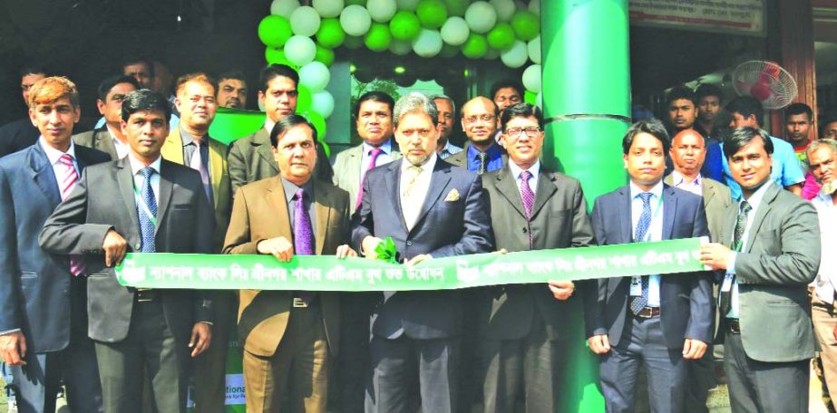 Choudhury Moshtaq Ahmed, Additional Managing Director of National Bank Limited inaugurated its two ATM Booths at Bhagyakul and Sreenagar in Munshigonj recently. Wasif Ali Khan, Additional Managing Director and Md Mahfuzur Rahman, Executive Vice President