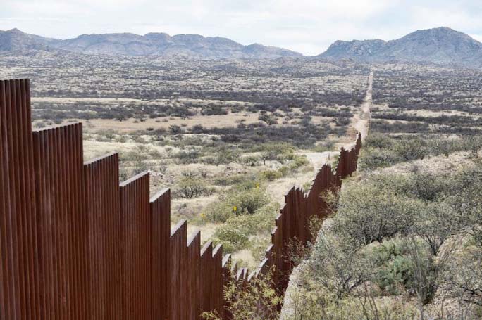 The 2,000-mile US-Mexico border is partially fenced, but the US President plans to build a wall to stop illegal immigrants from Latin America.