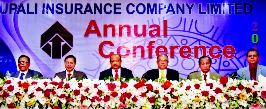 Mostafa Golam Quddus, Chairman of Rupali Insurance Company Limited, presided over its Annual Conference-20l7 at a convention center in the city recently. Quazi Moniruzzaman, M Jinnat Ali Mian, Members, Board of Directors, M Azizul Huq, Management and Fina