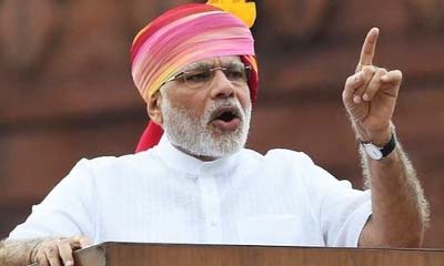 Indian Prime Minister Narendra Modi, addressing a public meeting at the poll-bound Punjab on Friday.