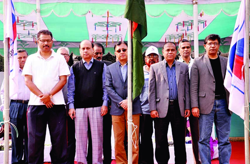 Chairman of Petrobangla Abul Mansur Md Faizullah inaugurating the Annual Sports Competition, organized by Petrobangla Central Cultural & Sports Council at Central Playground of BUET on Friday. The directors, the officials, the employees and the family me