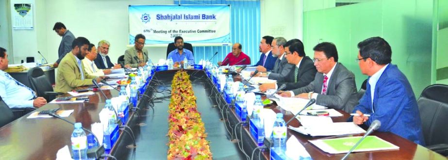 The 696th meeting of the Executive Committee (EC) of Shahjalal Islami Bank Limited was held recently in the city. Md. Sanaullah Shahid, Chairman of EC, Engineer Md. Towhidur Rahman Chairman, Mohiuddin Ahmed Vice-Chairman, Board of Directors and Farman R C