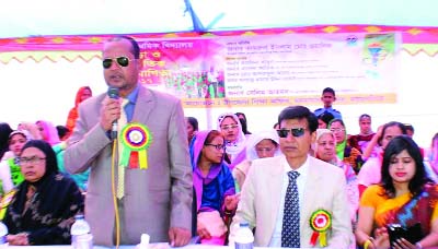 MYMENSINGH: Kamrul Islam Mohammad Walid, Chairman, Mymensingh Sadar Upazila speaking at the prize- giving ceremony of annual sports of Jailkhana Govt Primary School as Chief Guest on Saturday.
