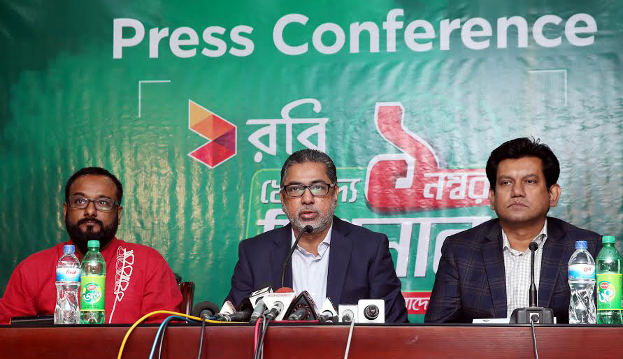 BCB's Vice President and Chairman, High Performance Committee, Mahbubul Anam speaking at a press conference at the conference room of Sher-e-Bangla National Cricket Stadium on Monday.