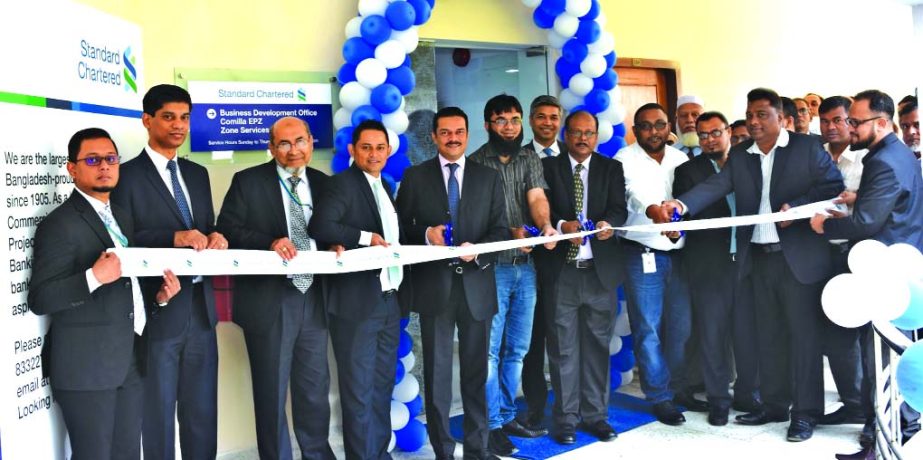 Standard Chartered Bank (SCB) has recently inaugurated a Business Development Office for Comilla EPZ. The office will provide strategic service representation to the existing and potential clients. Abrar A. Anwar, Chief Executive Officer, Apurva Jain, Hea
