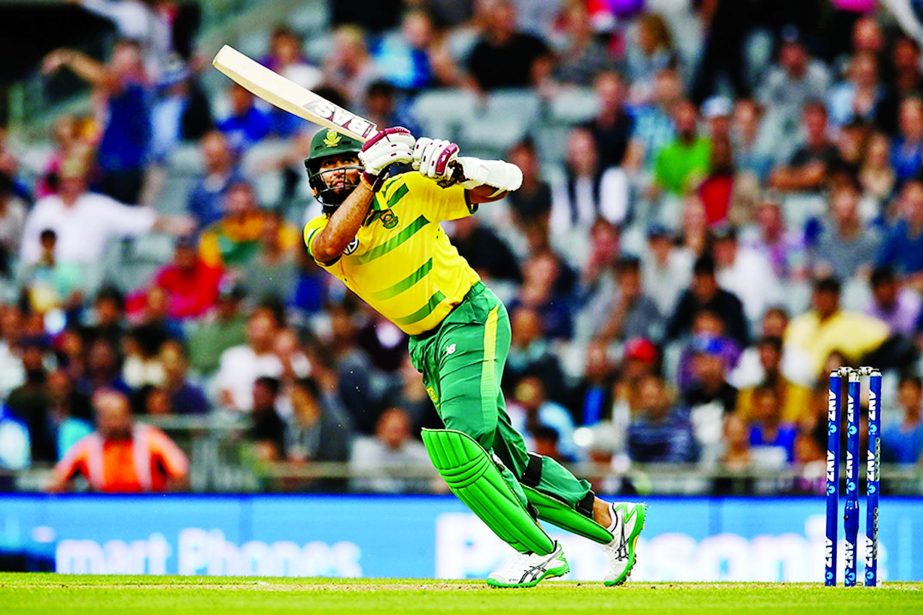 Hashim Amla struck nine fours in his half-century in the one-off T20 I between South Africa and New Zealand at Auckland on Friday.
