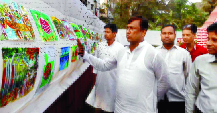 A photo exhibition was arranged at Pahartali Monument on Tuesday.